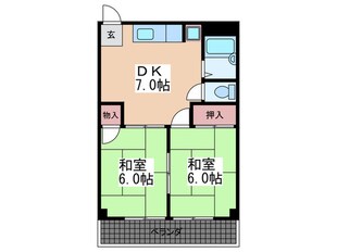 リブレ五番館の物件間取画像